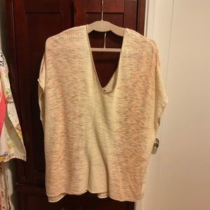 Free People oversize lightweight sweater top / vest / topper